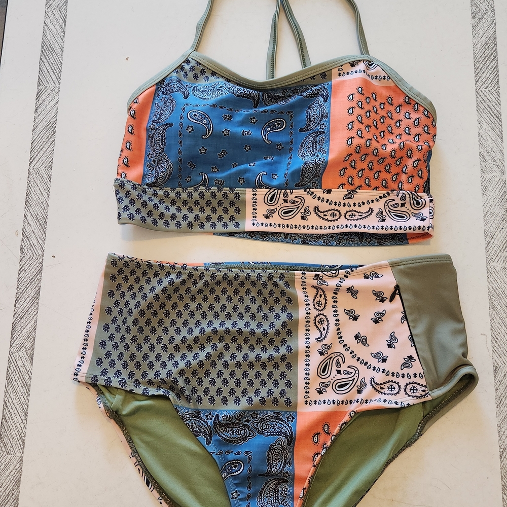 Patchwork Paisley Bikini Set